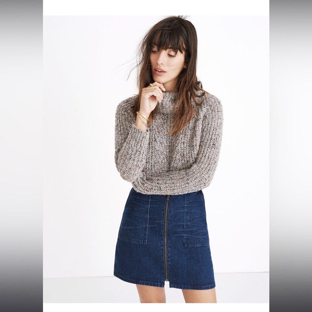 Madewell Denim Utility Zip Skirt